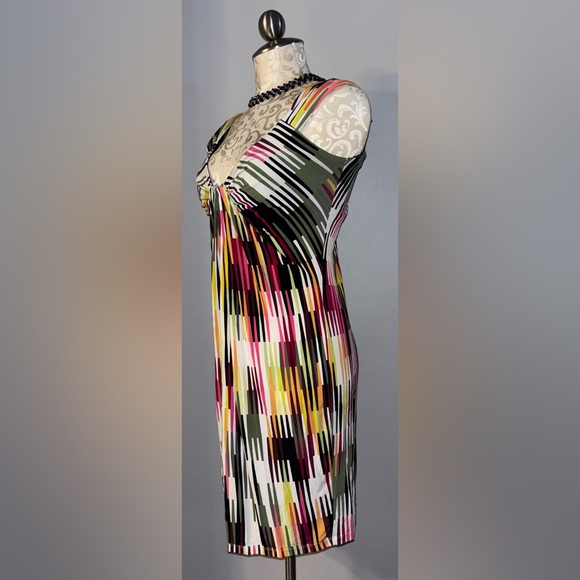 London Times Multicolor Printed Midi Dress Size 6. #46 - Picture 4 of 5